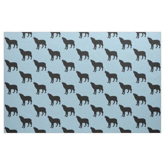 Schwarzer Wolf Stoff (Fat Quarter (45,7 x 55,9 cm))