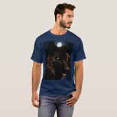 SCHWARZER WOLF T-Shirt (Vorne ganz)