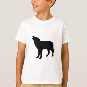 Schwarzer Wolf T-Shirt