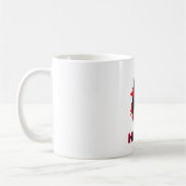 Schwarzer Wolfshund Kaffeetasse (Links)