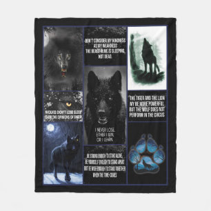 Schwarzer Wolfsklotz, Tiergeschenk für Liebe Fleecedecke