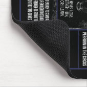 Schwarzer Wolfsklotz, Tiergeschenk für Liebe Mousepad (Ecke)