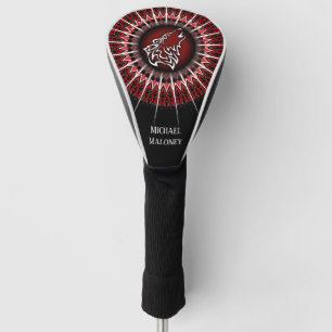 Schwarzer Wolfsmann Golf Headcover
