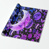 Schwarzer Wrapping Elegant Geschenkpapier (Ungerollt)