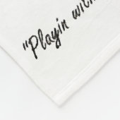 Schwarzer Wurm Fleecedecke (Ecke)