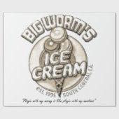 Schwarzer Wurm Geschenkpapier (Flach)