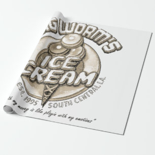 Schwarzer Wurm Geschenkpapier