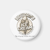 Schwarzer Wurm Magnet (Vorne)