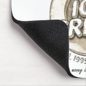 Schwarzer Wurm Mousepad (Ecke)