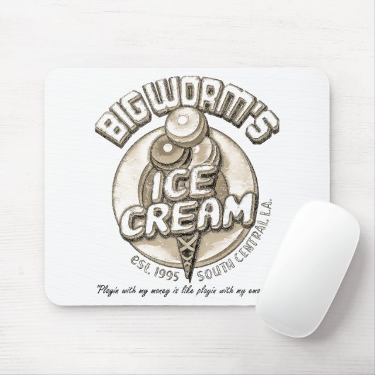 Schwarzer Wurm Mousepad (Mit Mouse)