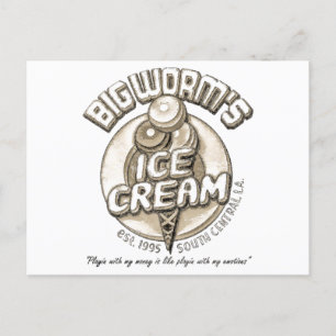 Schwarzer Wurm Postkarte