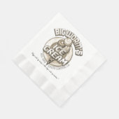 Schwarzer Wurm Serviette (Ecke)