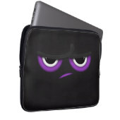 Schwarzer wütender Ninja Laptopschutzhülle (Vorne Rechts)