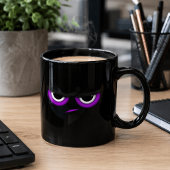 Schwarzer wütender Ninja Tasse