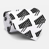 Schwarzer Xylophone Krawatte (Gerollt)