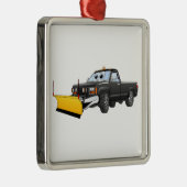 Schwarzer Y Pick Up LKW Schneefräse Cartoon Ornament Aus Metall (Rechts)
