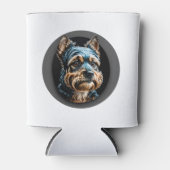 Schwarzer Yorkshire Terrier Dosenkühler (Vorderseite)