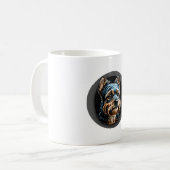 Schwarzer Yorkshire Terrier Kaffeetasse (Vorderseite Links)