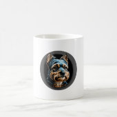 Schwarzer Yorkshire Terrier Kaffeetasse (Mittel)