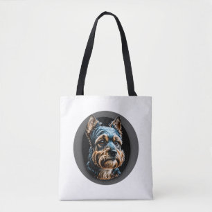 Schwarzer Yorkshire Terrier Tasche