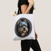 Schwarzer Yorkshire Terrier Tasche (Von Nahem)