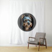 Schwarzer Yorkshire Terrier Wandteppich (Beispiel)