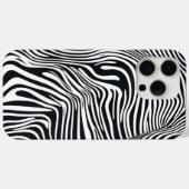 Schwarzer Zebra-Motiv🦓 Case-Mate iPhone Hülle (Rückseite (Horizontal))