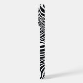 Schwarzer Zebra-Motiv🦓 iPhone Hülle (Linke Seite)