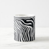 Schwarzer Zebra-Motiv🦓 Kaffeetasse (Mittel)