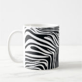 Schwarzer Zebra-Motiv🦓 Kaffeetasse (Links)
