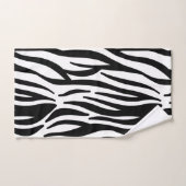 Schwarzer Zebra-Streifen Handtuch (Handtuch)
