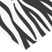 Schwarzer Zebra-Streifen Kurzer Tischläufer (Ecke)