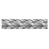 Schwarzer Zebra-Streifen Kurzer Tischläufer (Horizontal)