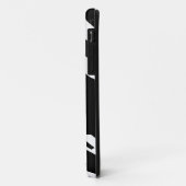 SCHWARZER ZEBRA STRIPES ANFANGSnamen Case-Mate iPhone Hülle (Hinten/Links)