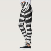 Schwarzer Zebradruck Leggings (Links)