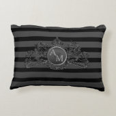 Schwarzer Zierkissen (Rückseite)