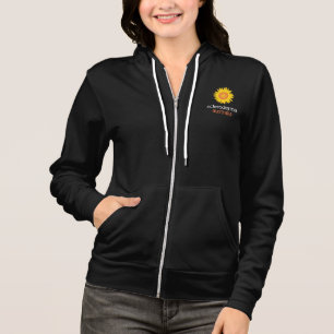 Schwarzer Zip der Frauen - Welttag der Sklerodermi Hoodie