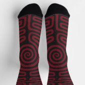 Schwarzer Zirkel Labyrinth (Maroon) Kunst, Kunst u Socken (Oben)
