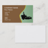 Schwarzer ZTR Mäher Visitenkarte (Vorne/Hinten)