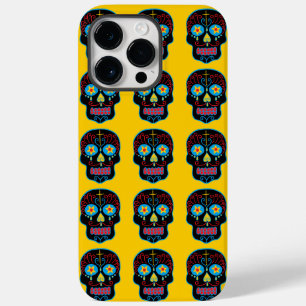 Schwarzer Zuckerschädel Case-Mate iPhone Hülle