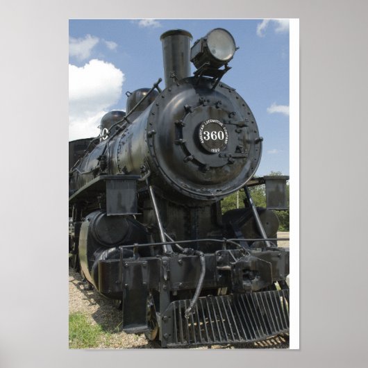 Schwarzer Zug Poster (Vorne)
