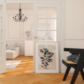 Schwarzer Zweig, einfacher Skandinaviendruck auf A Poster