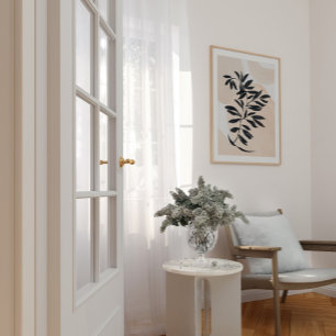 Schwarzer Zweig, einfacher Skandinaviendruck auf A Poster