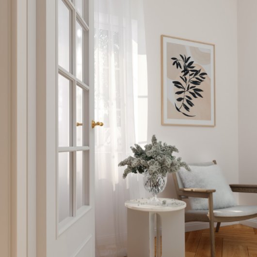 Schwarzer Zweig, einfacher Skandinaviendruck auf A Poster