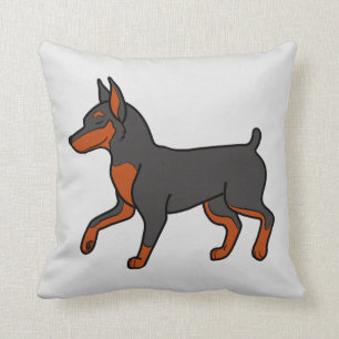 Schwarzer Zwergpinscher Kissen