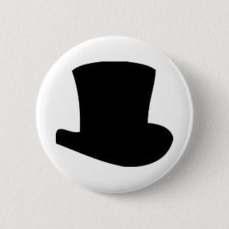 schwarzer Zylinder-Zirkusmagier Button