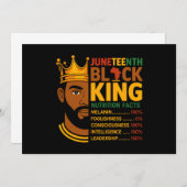 Schwarzernährungsfacts - Stolz Afrikas Einladung (Vorne/Hinten)