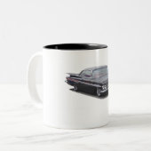 Schwarzes'59 Chevy Impala Zweifarbige Tasse (Vorderseite Links)