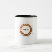 Schwarzes 11 Unze-Wecker-Tasse Tasse (Zentrum)