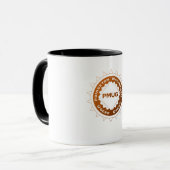 Schwarzes 11 Unze-Wecker-Tasse Tasse (Vorderseite Links)